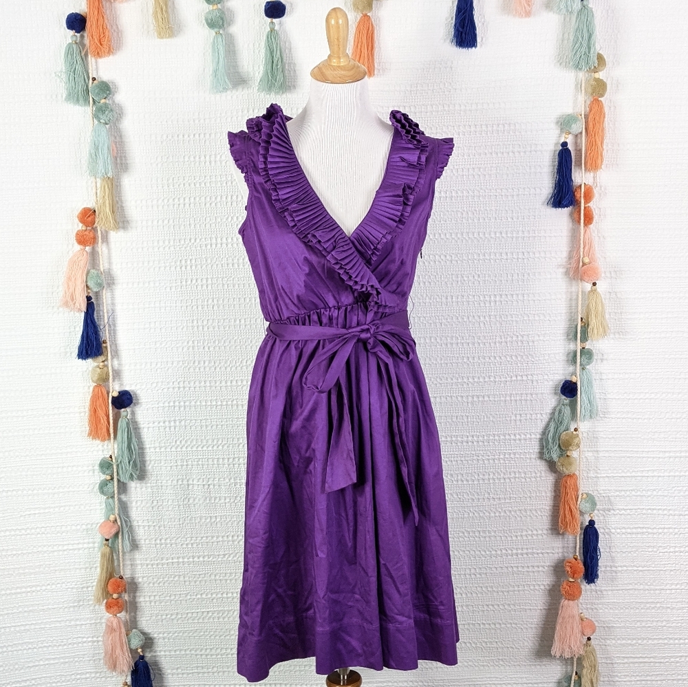 Max and Cleo Ruffle Wrap Dress